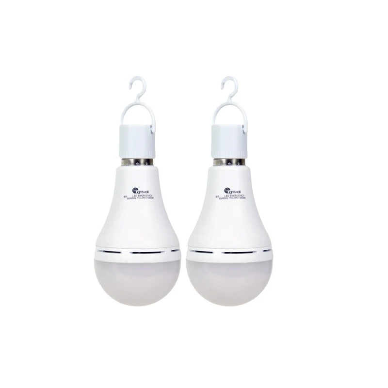 Комплект из двух ламп LED Lightwell BS2C4 15 Вт Е27 со встроенным аккумулятором