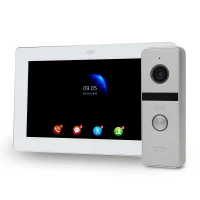 Комплект Wi-Fi відеодомофонa 7" ATIS AD-770FHD/T-White з підтримкою Tuya Smart + AT-400FHD Silver