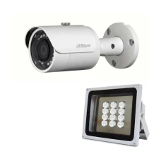 Комплект: IP-видеокамера 4 Мп Dahua DH-IPC-HFW1431SP-S4 (2.8 мм) + ИК-прожектор Lightwell LW12-100IR60-220