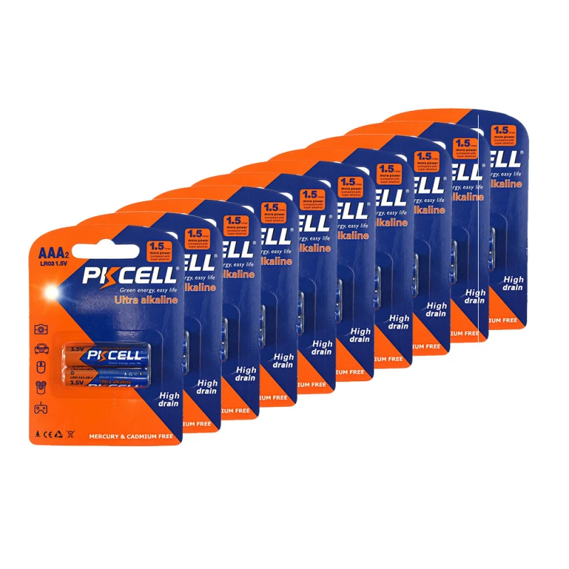 Комплект из 20 батареек Ultra Alkaline AAA LR03 1.5V по 2шт./блистер