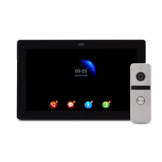 Комплект видеодомофона ATIS AD-1070FHD/T Black с поддержкой Tuya Smart + AT-400FHD Silver