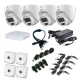 Комплект видеонаблюдения Dahua на 4 видеокамеры 5Мп внутренний аналоговый