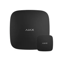 Інтелектуальна централь Ajax Hub 2 Plus (8EU/ECG) UA black з підтримкою 2 SIM-карт, LTE і Wi-Fi, підтримкою датчиків з фотофіксацією тривог + бездротовий датчик затоплення Ajax LeaksProtect black