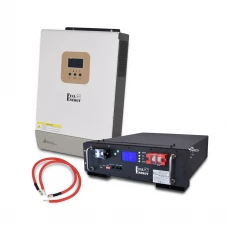 Комплект автономного резервного електроживлення: Інвертор Full Energy BBGI-5048MPW 5кВт + АКБ LiFePO4 Full Energy FEG-48100 48 В 100 А·год + Кабель інверторний 35 мм / 1.5 м / пара