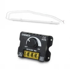 Комплект: Cветильник LED линейный 450мм 10Вт 6500K Faraday Electronics + Регулятор яркости OKY3220 диммер для светодиодных лент 12В/24В DC 30А 360Вт