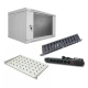 Комплект: Шкаф серверный SteelNet 7U 600 x 400 серый + Блок розеток 1U 19" на 6 розеток с выключателем + Организатор кабеля перфорированный с крышкой 19" + Полка консольная CMS UA-SHC300G