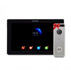 Видеодомофон 10" BCOM BD-1070FHD Black + Видеопанель Tantos Triniti FHD