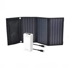 Комплект: сонячна панель 30W Solar Charger, повербанк FEB-310W, кабель REMAX RC-068B-C