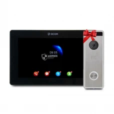 Видеодомофон 7" BCOM BD-770FHD Black + Видеопанель Tantos Triniti FHD