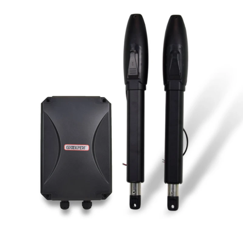 Автоматика для розпашних воріт GATEXPERT SW300DC Black (dual arms) комплект