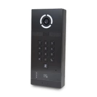 Багатоабонентська IP-виклична панель Bas-IP AV-09KFBI (black) зі зчитувачем UKEY та розпізнаванням облич для IP-домофонів
