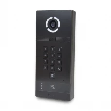 Багатоабонентська IP-виклична панель Bas-IP AV-09KFBI (black) зі зчитувачем UKEY та розпізнаванням облич для IP-домофонів