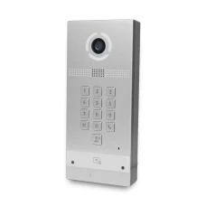 Багатоабонентська IP-виклична панель Bas-IP AV-09KFBI (silver) зі зчитувачем UKEY та розпізнаванням облич для IP-домофонів