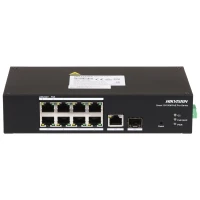 PoE-комутатор керований Hikvision DS-3T1310P-SI/HS з 8 портами PoE