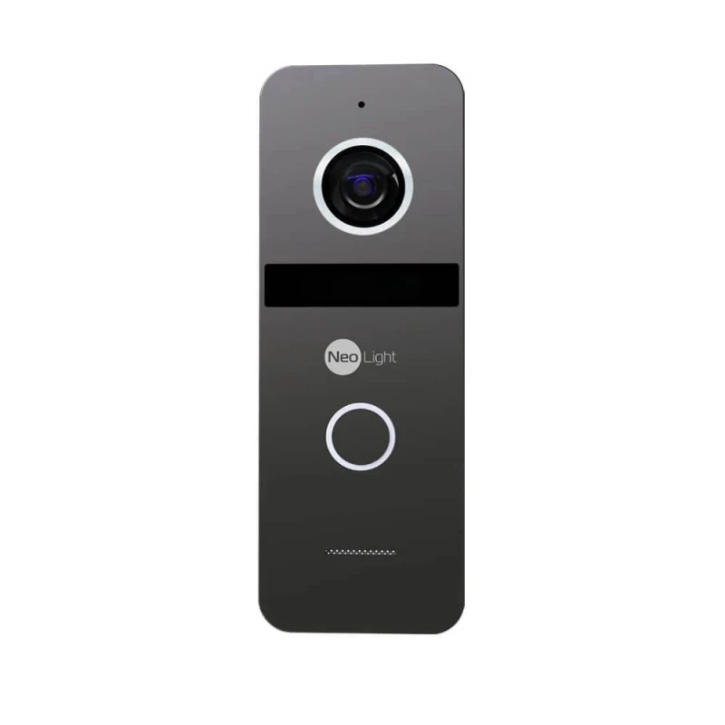 Комплект відеодомофона Neolight NeoKIT HD WF Graphite: відеодомофон 7" з Wi-Fi з детектором руху та 2 Мп відеопанель