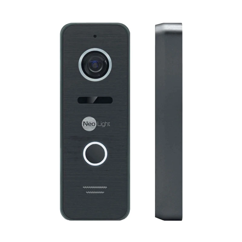 Комплект відеодомофона Neolight NeoKIT HD Pro WF B/Black: відеодомофон 7" з Wi-Fi з детектором руху і 2 Мп відеопанель
