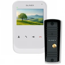 Комплект відеодомофон + панель виклику Slinex SK-04 + ML-16HR black