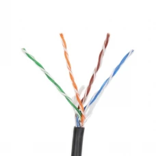 Кабель звита пара ATIS UTP 4*2*0.5-CCA PE PF кат.5е (UTP біметал зовнішній) бухта 305м