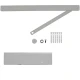 Доводчик CISA C2011.03.0.97 Professional Plus2 SLD HO с фиксацией до 60 кг серый