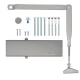 Дотягувач CISA C1510.03.0.97 Professional Plus2 STD до 80 кг FIRE сірий
