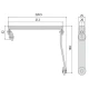 Координатор закривання CISA 07084.10 для двостулкових дверей