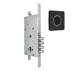 Умный замок CISA DOMO Connexa E6537.28 эл.моторный+ кнопка-контроллер CISA Button квадратная черная