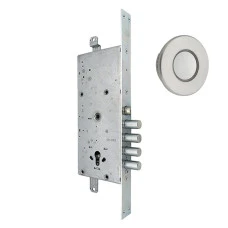 Умный замок CISA DOMO Connexa E6537.28 эл.моторный + кнопка-контроллер CISA Button круглая серая
