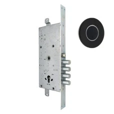 Умный замок CISA DOMO Connexa E6537.28 эл.моторный + кнопка-контроллер CISA Button круглая черная