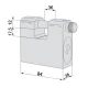 Замок навісний CISA 2855P.84 (84 мм, 2 ключа)