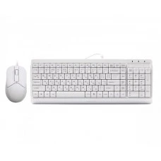 Комплект (клавіатура, мишка) A4Tech F1512 White USB