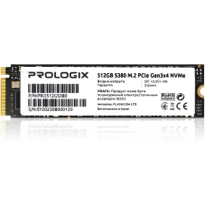 Накопичувач SSD 512GB Prologix S380 M.2 2280 PCIe 3.0 x4 NVMe TLC (PRO512GS380)