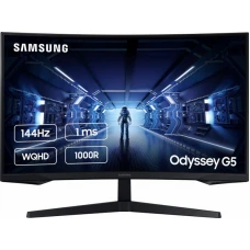 Монітор Samsung 27" Odyssey G5 (LC27G55TQWIXCI) VA Black Curved