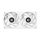 Вентилятор ID-Cooling Icefan 240 ARGB Snow, 245x125x27мм, 3-pin, 4-pin PWM, білий