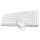 Комплект (клавіатура, мишка) A4Tech F1010 White USB