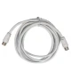 Кабель-подовжувач коаксіальний Cablexpert (CCV-515-W-3M) 75 Ом, White, 3 м