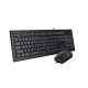 Комплект (клавіатура, мишка) A4Tech KR-8572S Black