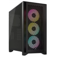 Корпус Corsair iCUE 4000D RGB AirFlow Tempered Glass Black (CC-9011240-WW) без БЖ