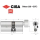 Цилиндр CISA RX (модульный) 90T (60*30T) никель матовый 5 ключей