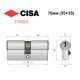 Цилиндр CISA C3000 70 (35*35) никель матовый 5 ключей