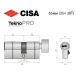Цилиндр CISA Astral Tekno PRO 65T (35*30T) никель матовый 3 ключа