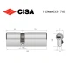 Цилиндр CISA ASIX P8 105 (35*70) никель матовый 5 ключей