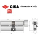 Цилиндр CISA RX (модульный) 130T (100*30T) никель матовый 5 ключей