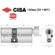 Цилиндр CISA RX (модульный) 130T (50*80T) никель матовый 5 ключей