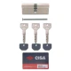 Цилиндр CISA ASIX P8 110 (45*65) никель матовый 3 ключа