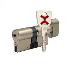Цилиндр CISA AP4 S (модульный) 60T (30*30T) никель матовый 3 ключа