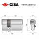 Цилиндр CISA ASIX P8 90 (30*60) никель матовый 5 ключей