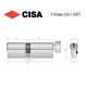 Цилиндр CISA C2000 105T (55*50T) никель матовый 5 ключей