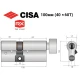 Цилиндр CISA RX (модульный) 100T (40*60T) никель матовый 5 ключей