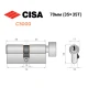 Цилиндр CISA C3000 70T (35*35T) никель матовый 5 ключей