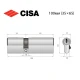 Цилиндр CISA ASIX P8 100 (35*65) никель матовый 3 ключа